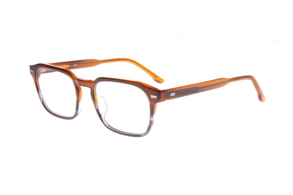 NEW 1284 Row (Brown & Grey) ERWIN Eyeglasses 51/18/145mm with Case
